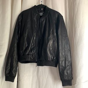 Knowles +Carter Italian Leather Bomber Leather Jacket 3XL